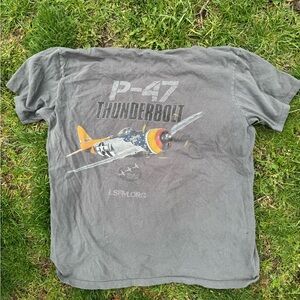 fighter jet graphic tee